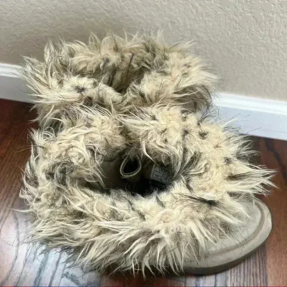 Sorel Northern Lite Tall Snow Boot Suede Faux Fur Tan NL1431-265 Zip Size 9